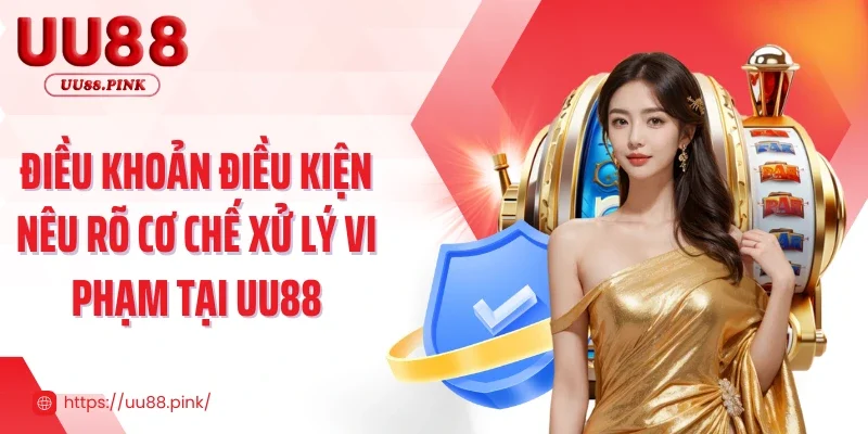 Điều khoản điều kiện nêu rõ cơ chế xử lý vi phạm tại UU88